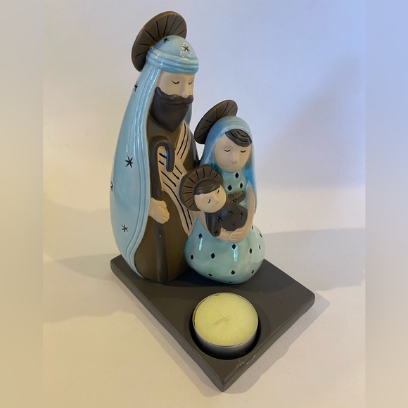 PartyLite Other - PartyLite Nativity Holy Family Modern Retired Tealight Holder